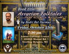 Assyrian Folktales Signing Book - Bedri Bet Hurmuz. Friday, October 25th, 2024